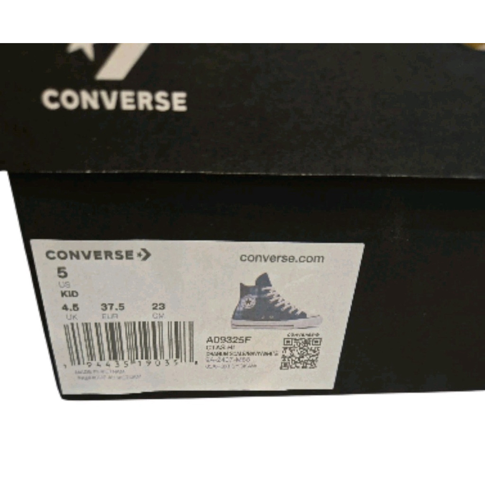 Converse Chuck Taylor Size 5 Youth Dragon Scale/navy/white Hi Top A09325F (Shelf - Picture 6 of 7